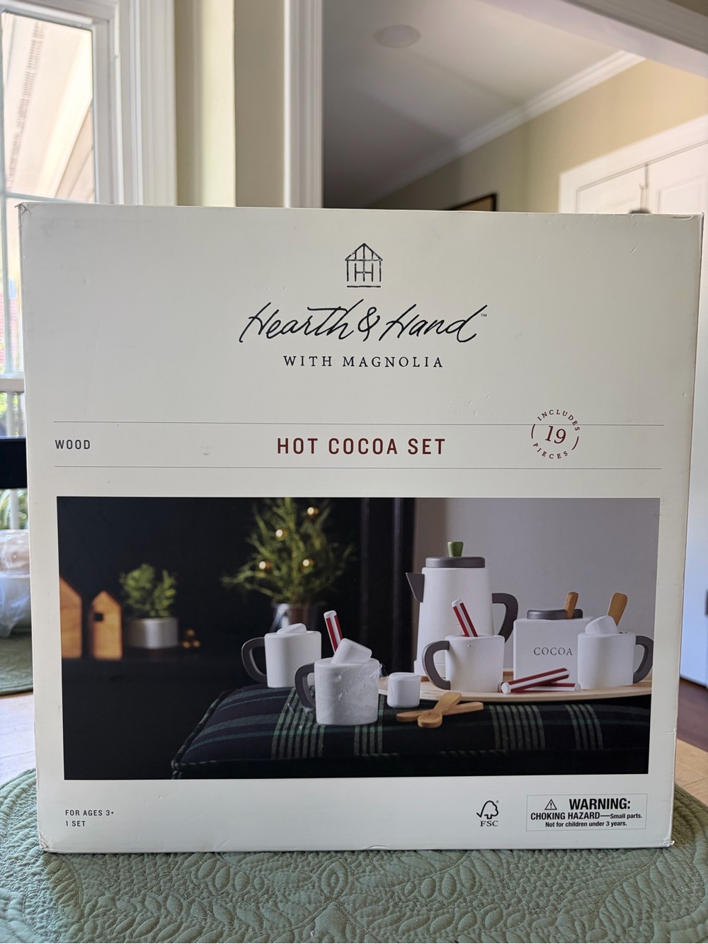 Hearth & Hand with Magnolia Child’s Wooden Hot Cocoa Set 19 Pieces From 2017 NIB